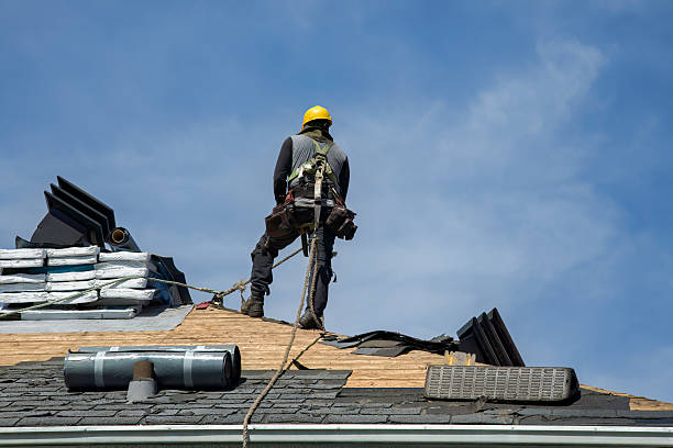 Professional Roofing technician working in Guilford, CT